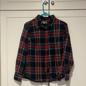 Kids Plaid Shirt - Red and Black